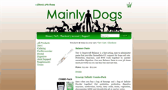 Desktop Screenshot of mainlydogs.com